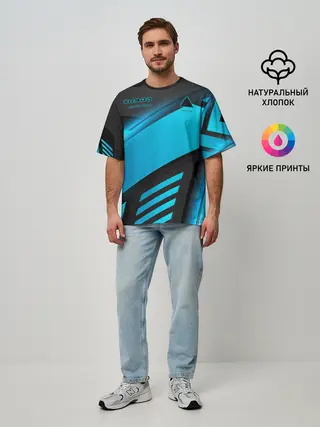 Мужская футболка оверсайз / Detroit RK900