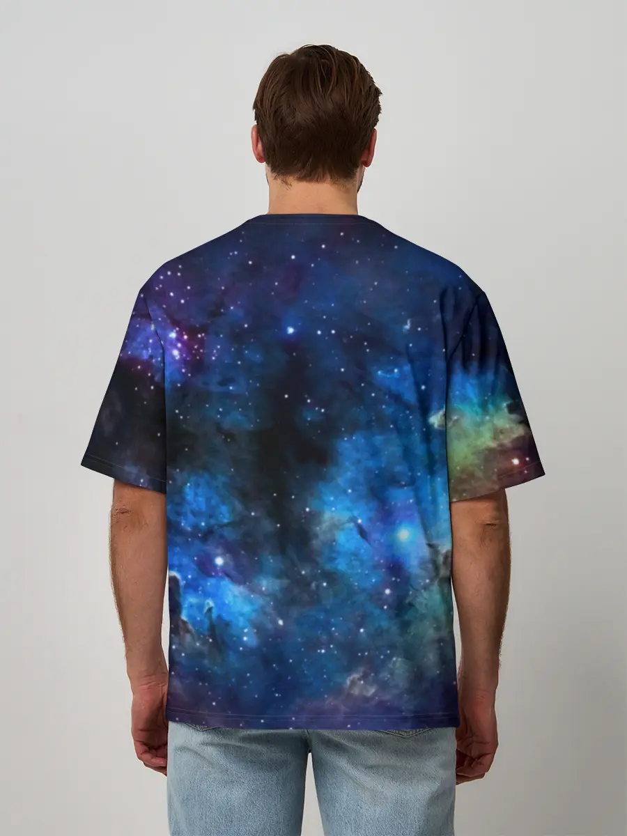 Мужская футболка оверсайз / ночная фурия