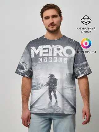 Мужская футболка оверсайз / Metro Exodus: Артём