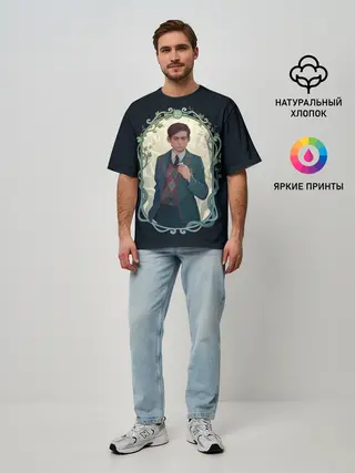 Мужская футболка оверсайз / Пятый в рамке