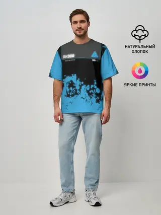 Мужская футболка оверсайз / Detroit: Become Human.