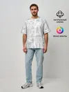 Мужская футболка оверсайз / Нарисованный город