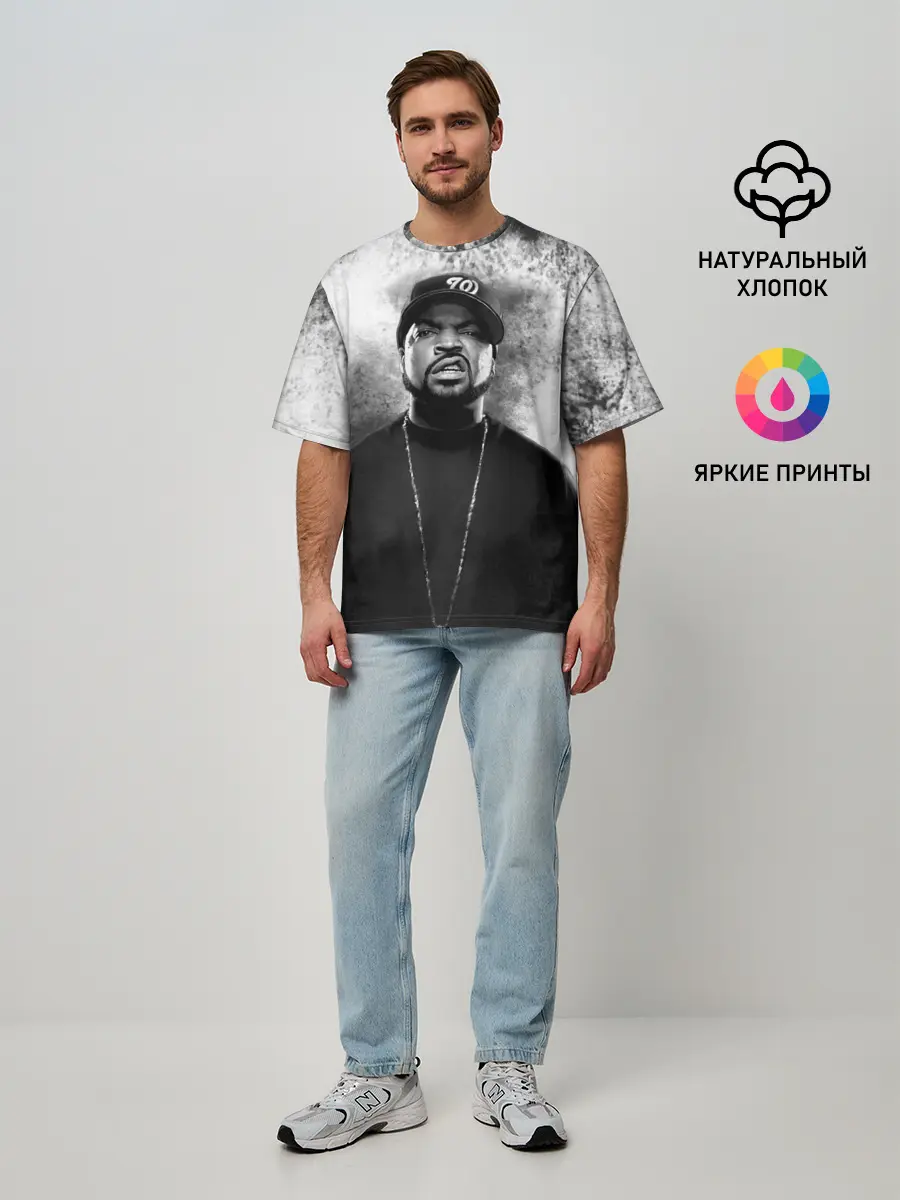 Мужская футболка оверсайз / Ice Cube | Айс Куб