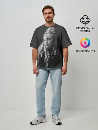 Мужская футболка оверсайз / BILLIE EILISH