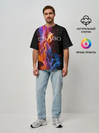 Мужская футболка оверсайз / Counter Strike