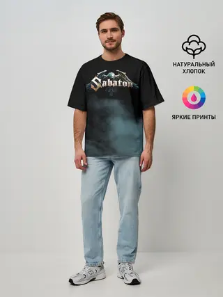 Мужская футболка оверсайз / Sabaton