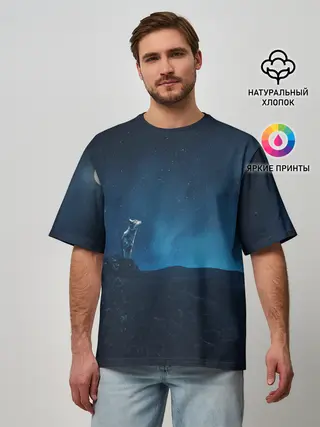 Мужская футболка оверсайз / WOLF