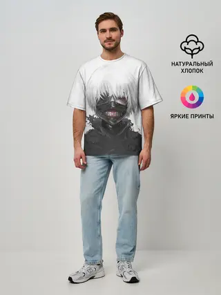 Мужская футболка оверсайз / Tokyo Ghoul