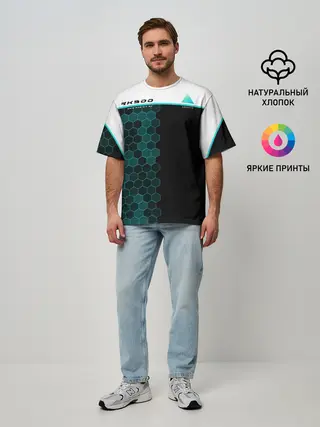 Мужская футболка оверсайз / Detroit RK900