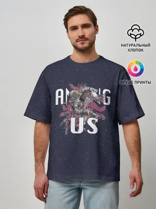 Мужская футболка оверсайз / Among Us | Амонг Ас