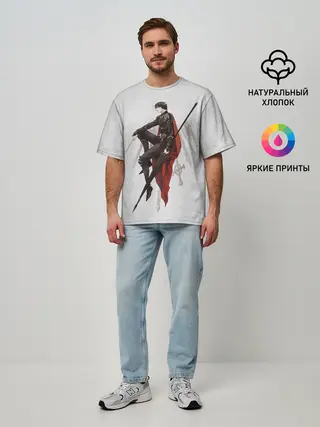 Мужская футболка оверсайз / Бог «Славы»