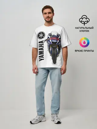 Мужская футболка оверсайз / YAMAHA [002]