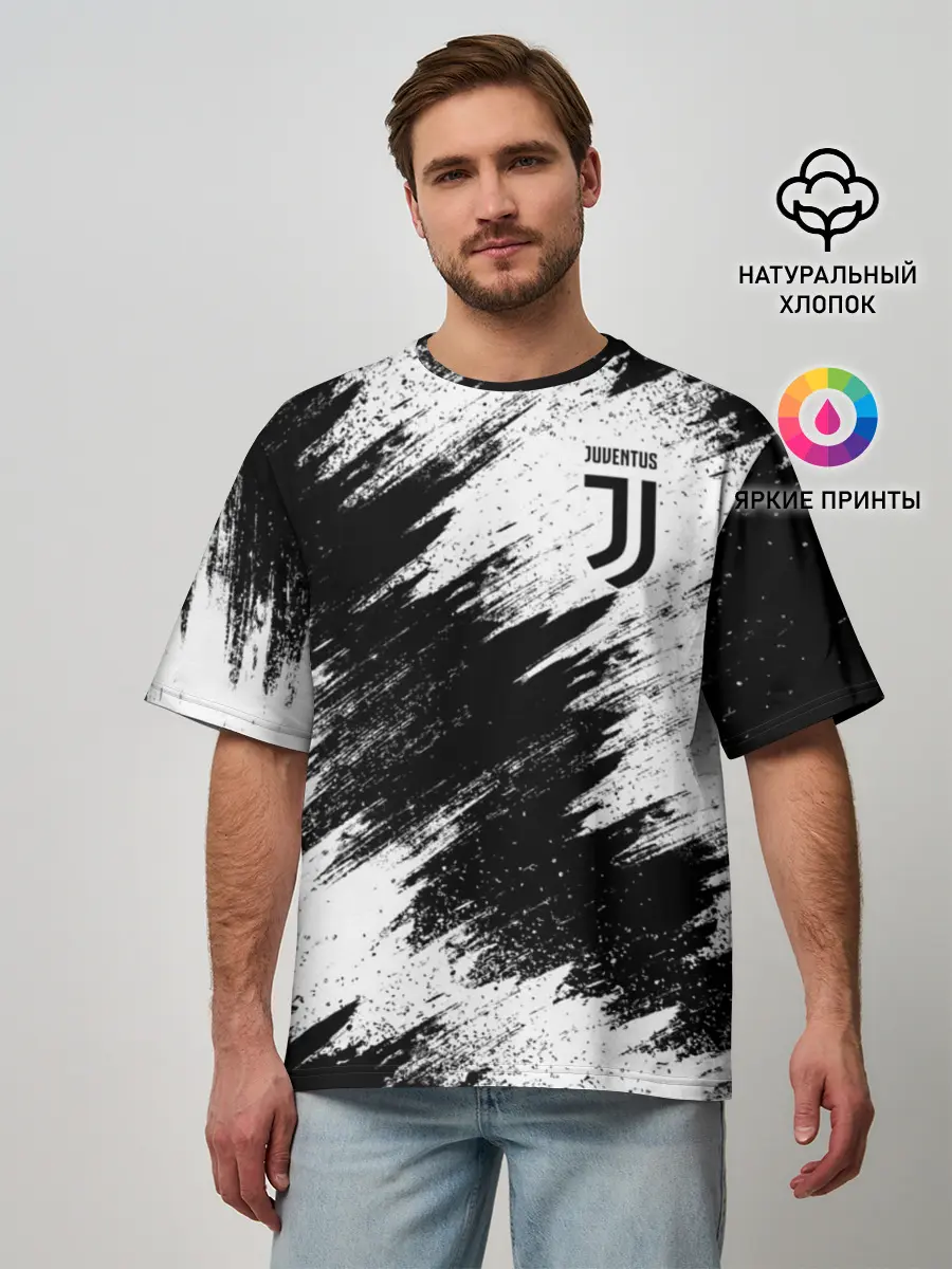 Мужская футболка оверсайз / Juventus