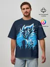 Мужская футболка оверсайз / Dragon Ball Z Art