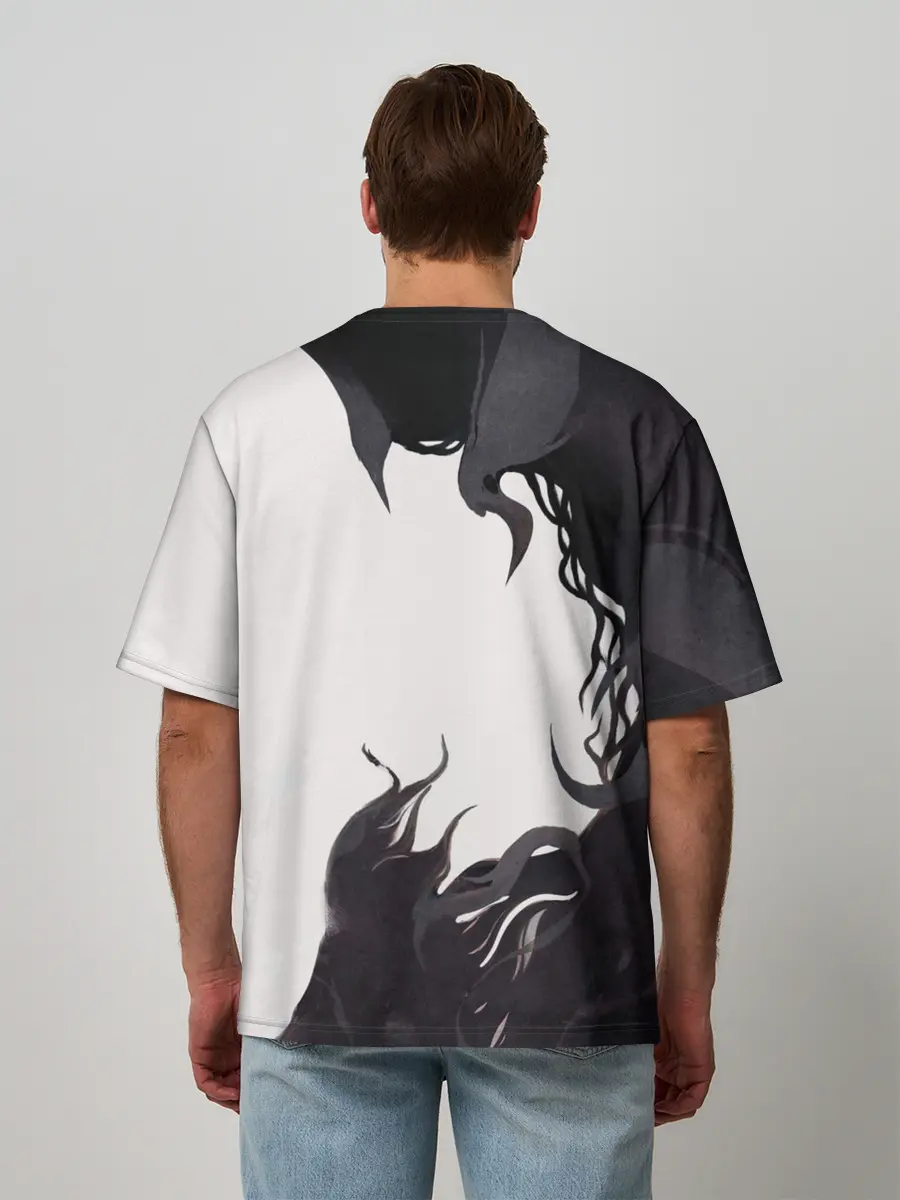 Мужская футболка оверсайз / Black Asta