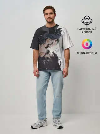 Мужская футболка оверсайз / Black Asta