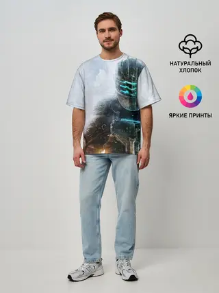 Мужская футболка оверсайз / Айзек Кларк