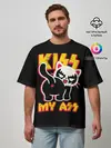 Мужская футболка оверсайз / Кисс май ас