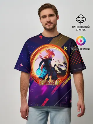 Мужская футболка оверсайз / Dead Cells