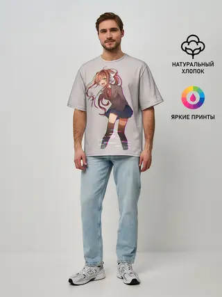 Мужская футболка оверсайз / Cyber Monika