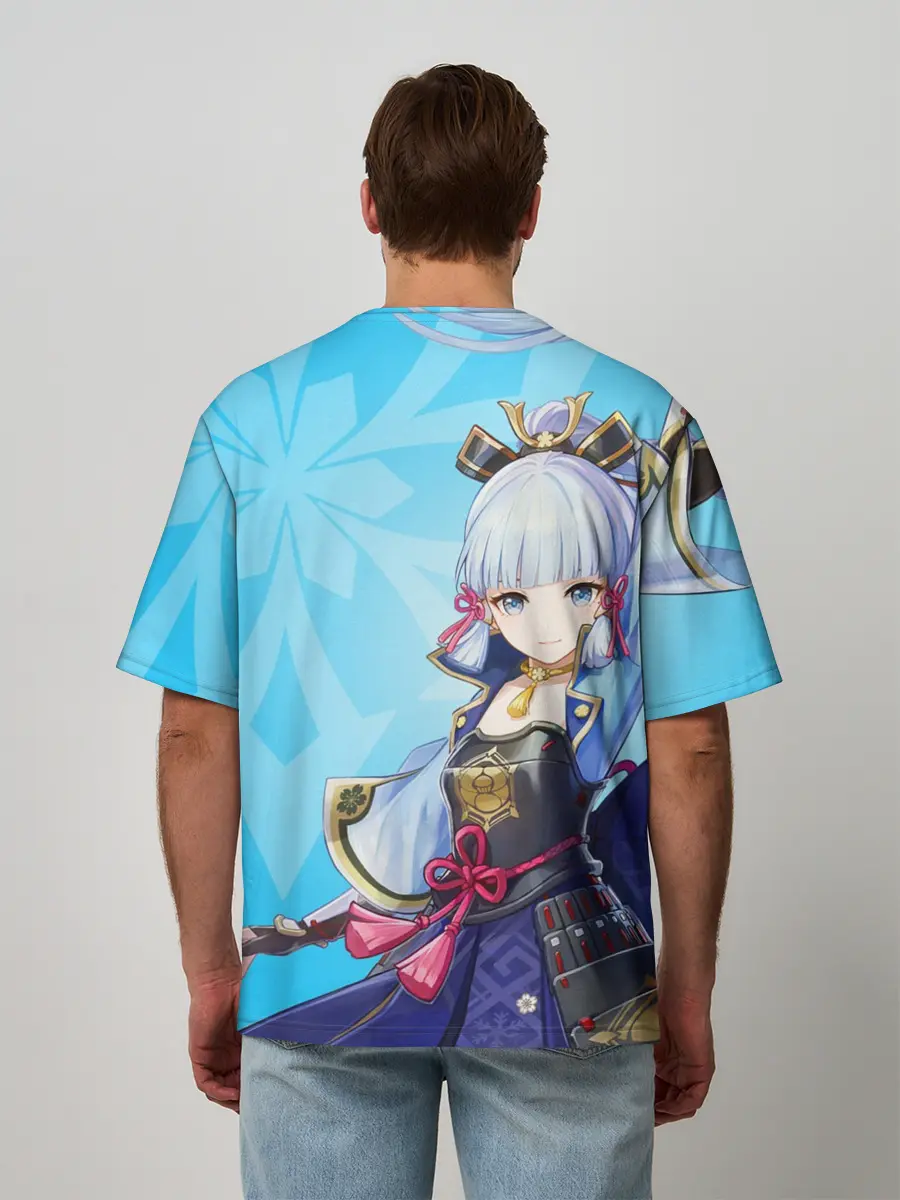 Мужская футболка оверсайз / Genshin Impact, Аяка