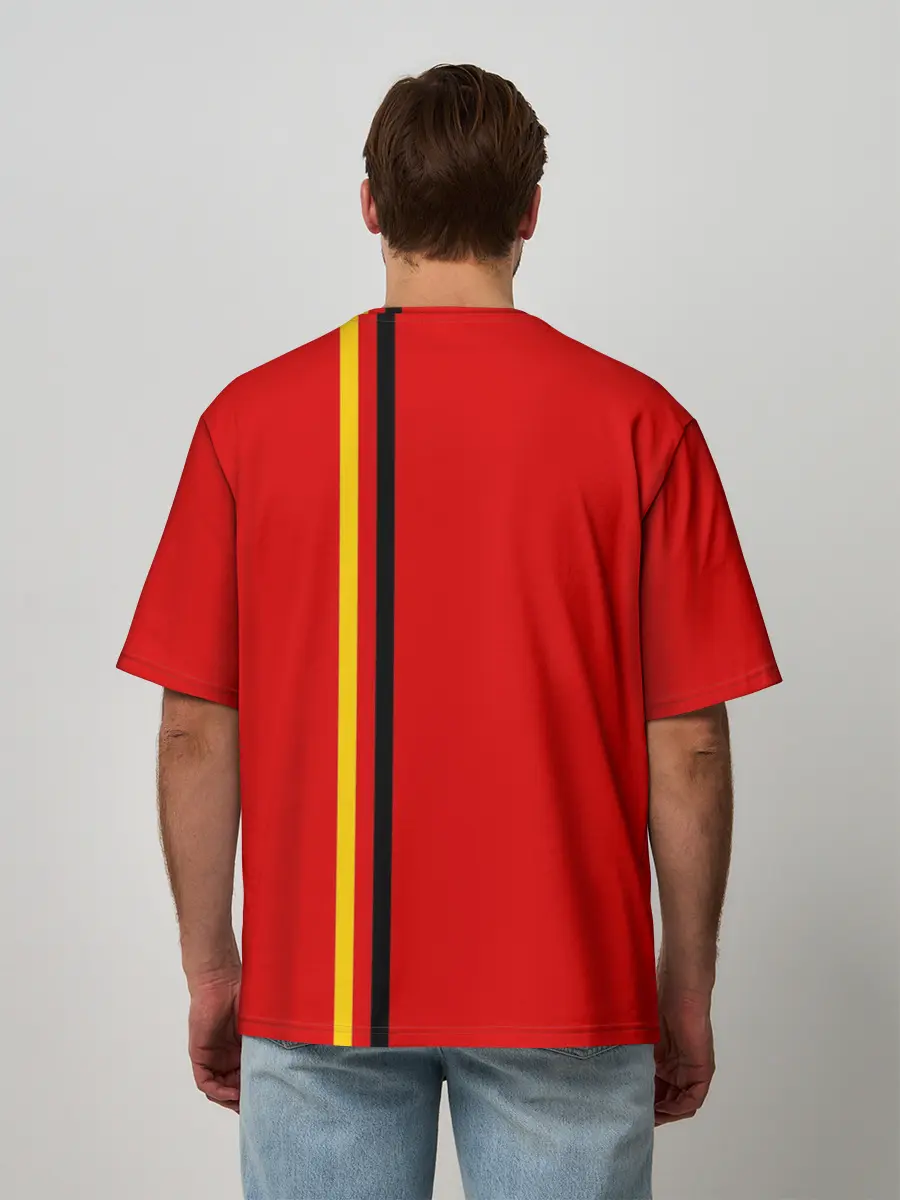 Мужская футболка оверсайз / Германия, лента с гербом