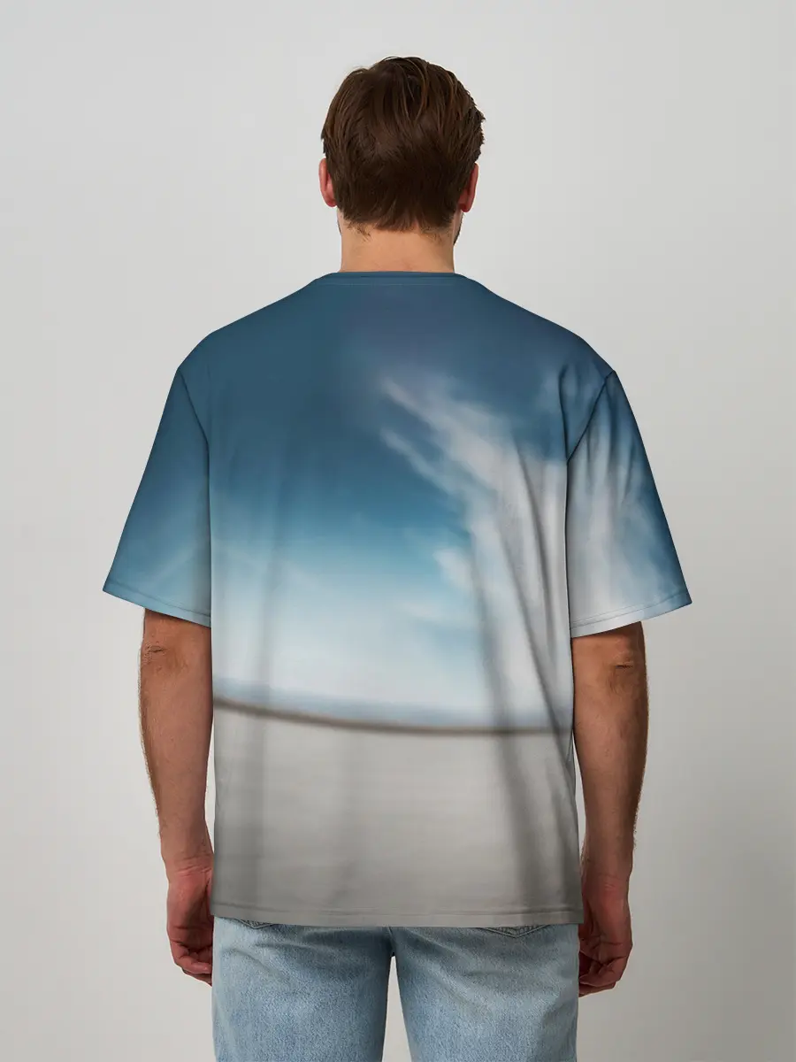 Мужская футболка оверсайз / Tesla Model 3