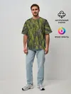 Мужская футболка оверсайз / лес вечный