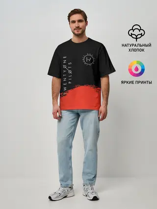 Мужская футболка оверсайз / TWENTY ONE PILOTS / TOP