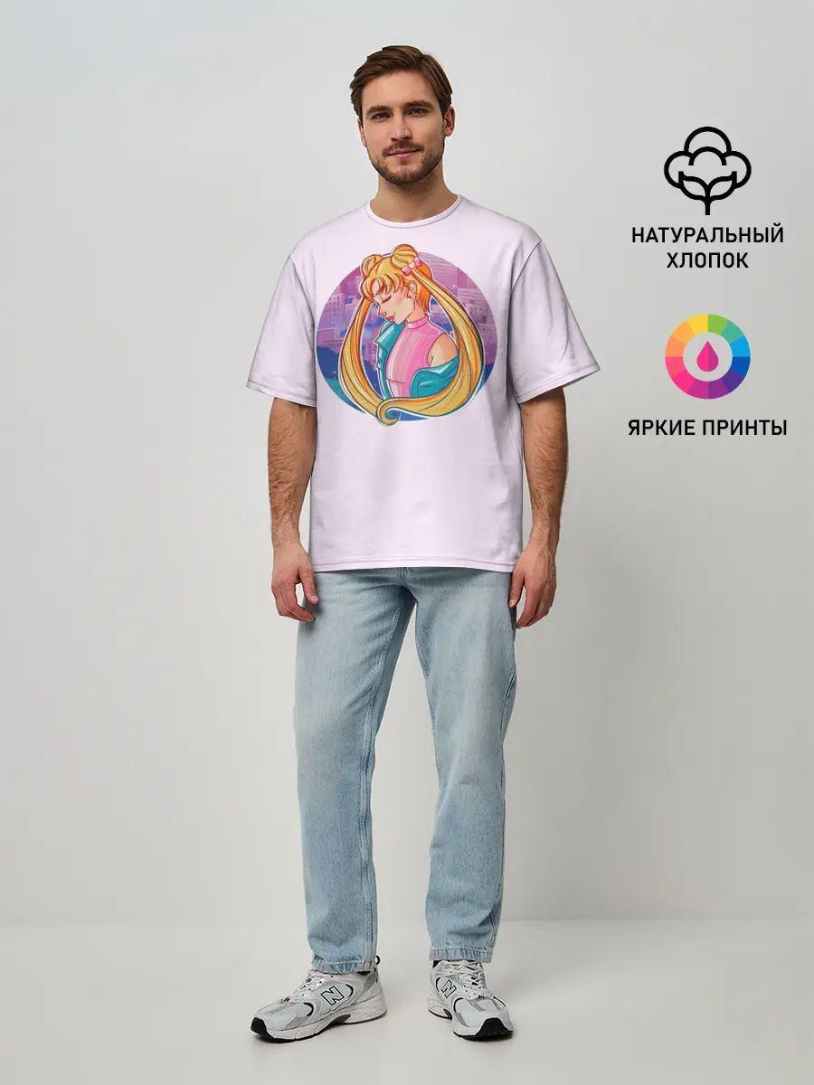 Мужская футболка оверсайз / СЕЙЛОР МУН