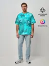 Мужская футболка оверсайз / НЕОНОВЫЕ ПАЛЬМЫ