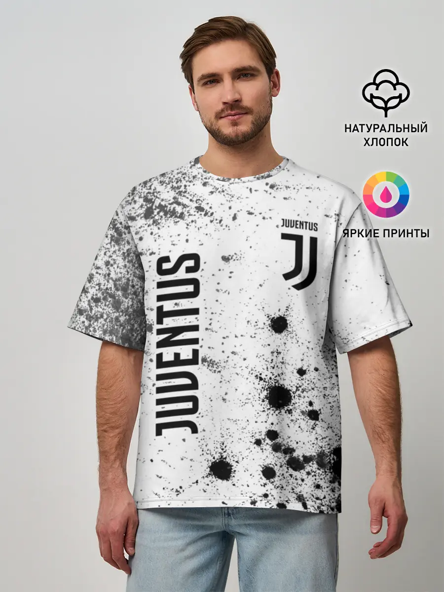 Мужская футболка оверсайз / JUVENTUS / ЮВЕНТУС