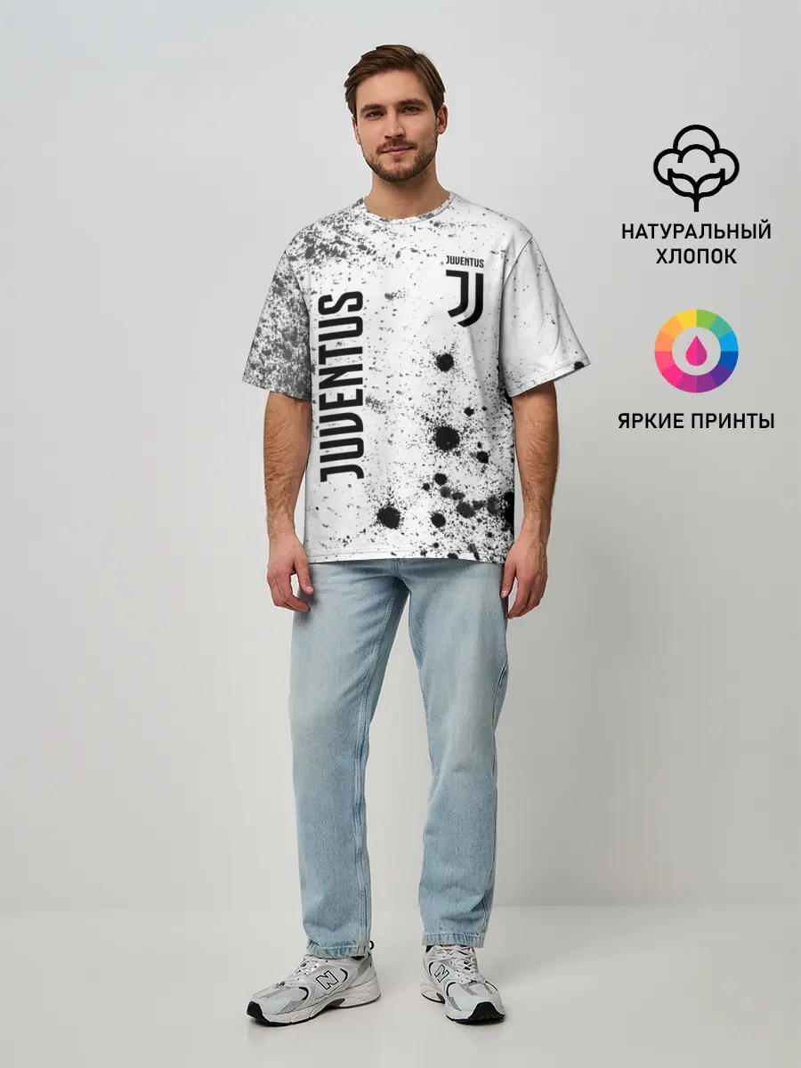 Мужская футболка оверсайз / JUVENTUS / ЮВЕНТУС