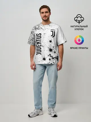Мужская футболка оверсайз / JUVENTUS / ЮВЕНТУС