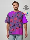 Мужская футболка оверсайз / HALLOWEEN NEON