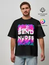 Мужская футболка оверсайз / Send Nudes