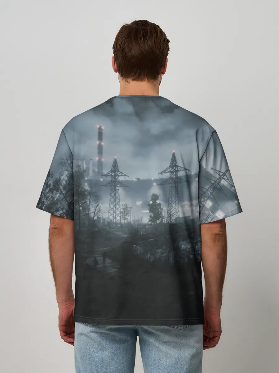 Мужская футболка оверсайз / Chernobylite - ЧАЭС