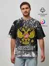 Мужская футболка оверсайз / Russia