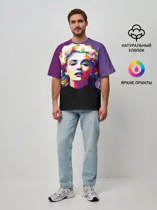Мужская футболка оверсайз / Marilyn Monroe