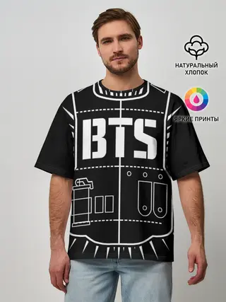 Мужская футболка оверсайз / BTS ARMY