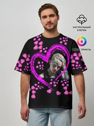 Мужская футболка оверсайз / Lil Peep