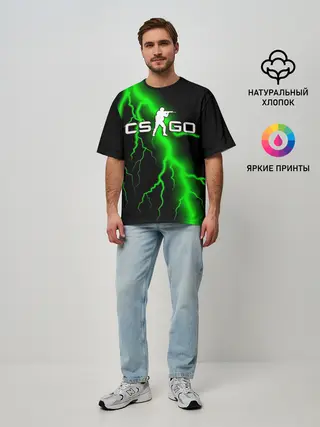 Мужская футболка оверсайз / COUNTER STRIKE