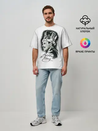 Мужская футболка оверсайз / Queen