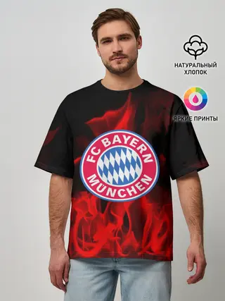 Мужская футболка оверсайз / BAYERN MUNCHEN