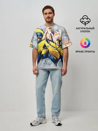 Мужская футболка оверсайз / Street art