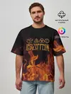 Мужская футболка оверсайз / led zeppelin