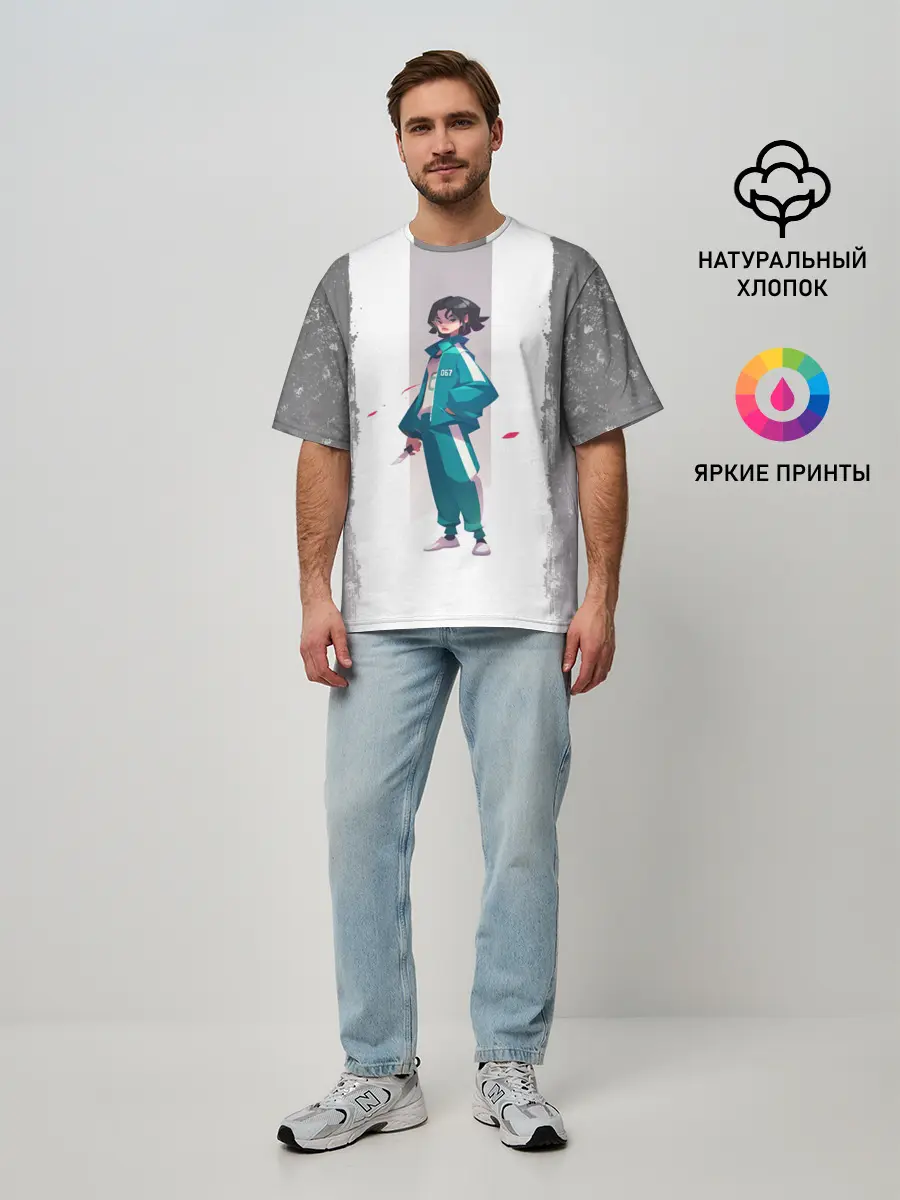 Мужская футболка оверсайз / 067 | Кан Сэ Бёк