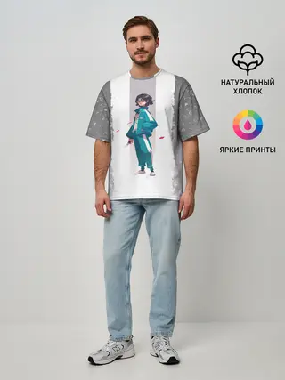 Мужская футболка оверсайз / 067 | Кан Сэ Бёк