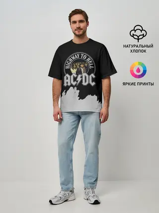 Мужская футболка оверсайз / AC/DC
