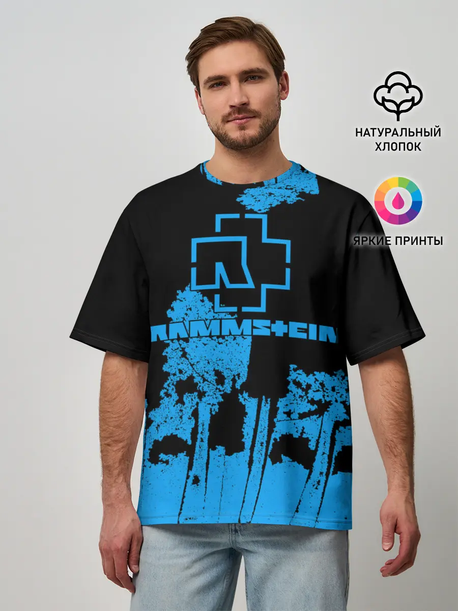Мужская футболка оверсайз / Rammstein